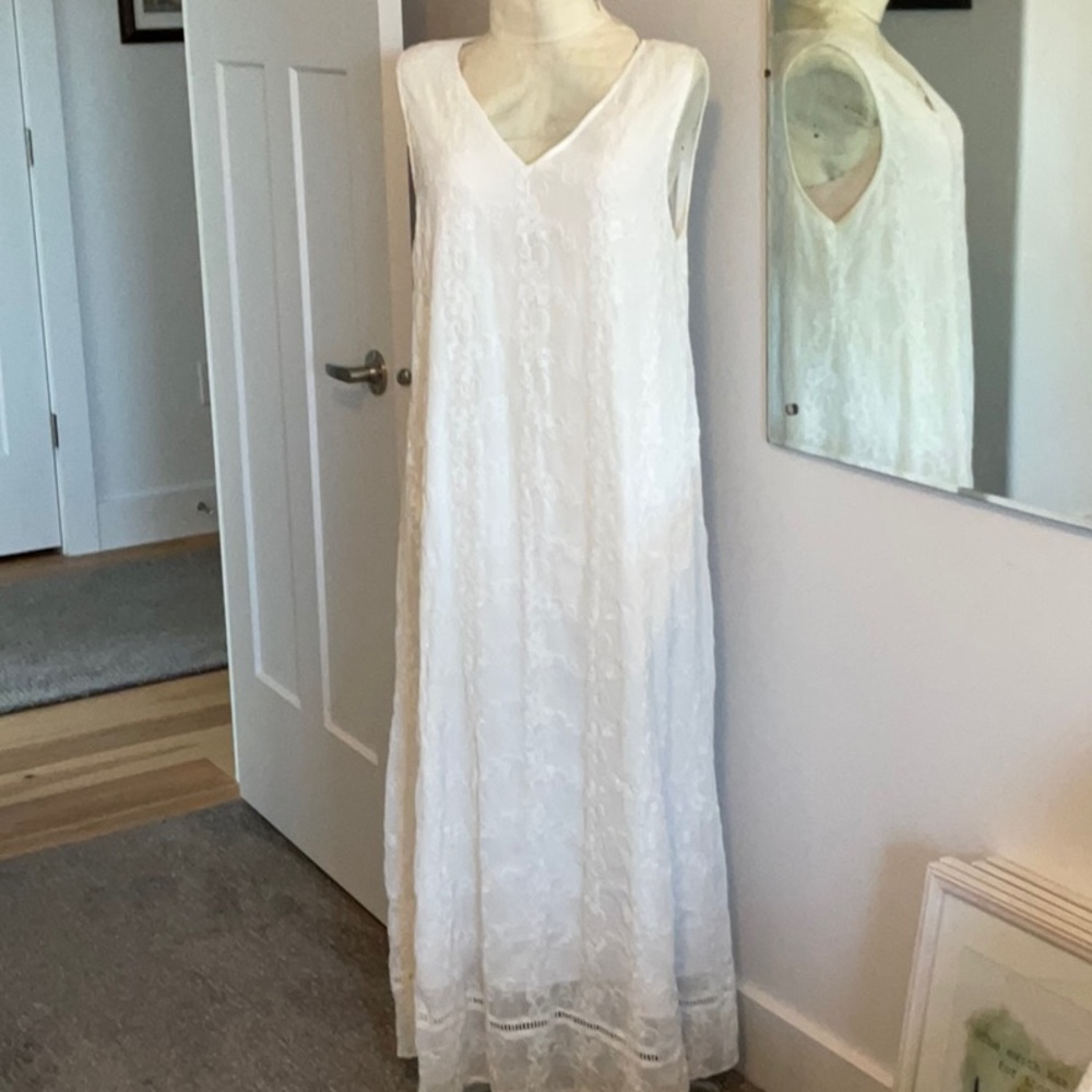 Soft surroundings Sadie white lace maxi dress XL